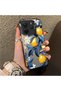 Redmi Note 14 4g Compatible Yellow Lemon Blue Leaf White Small Flower Shock Absorbing Protection