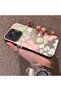 Tecno Spark 40C Compatible Fresh Pink White Flower Ivy Full Surround Elegant Shockproof Printing - 2