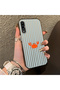 Samsung Galaxy A50/A50S/A30S Compatible Simple Line Cartoon Little Red Crab Illustration with Impact Protection