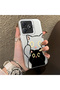 Realme C63 4G/C61 Compatible Simple Striped Cute Black Cat Impact Wear-Resistant Art Print