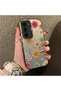 Samsung Galaxy S23 Compatible Colorful Multicolor Daisy Plants Retro Hand Drawn Flower Print