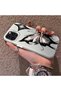 iPhone 13 Pro Compatible Cool Ink Pink White Butterfly Star Simple Style Shock Absorbing - 2