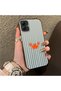 Samsung Galaxy A05 Compatible Simple Striped Cartoon Little Red Crab Impact-Resistant Drawing