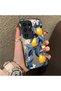 Samsung Galaxy S23 Ultra Compatible Yellow Lemon Blue Leaf White Small Flower Shock Absorbing Protection