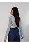 Striped Ribbed U-Neck Blouse - 5
