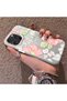 iPhone 16 Pro Compatible Fresh Pink White Flower Ivy Full Surround Elegant Shockproof Print - 2
