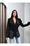 Stone Embellished Belted Blazer Jacket - 2