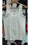 Women's 6 Pieces 100% Cotton Ribbed Crochet Undershirt White - 7