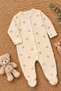 Baby Boy Newborn 100% Cotton Patterned 2-Piece Jumpsuit Set with Booties 3-6 Months - 2