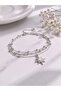 Women's Gold Color 3-Piece Pole Star Bracelet Chain Set - 2