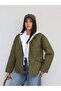 Quilted Patterned Hooded Parachute Jacket - 2