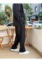 Giesto Pleated Baggy Modal Fabric Trousers Black - 2
