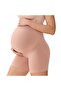 - High-Waisted Maternity Safety Shorts PU020 Oyster Pink L