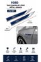 Ford Metal Drop Pattern Fender Side Trim Logo Emblem Set of 2 15 cm