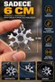 18 في 1 أداة متعددة الاستخدامات على شكل ندفة الثلج، مفك براغي صغير، أداة ألين - 4