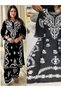 Black Rayon Salwar Kameez - FFT1818 | Black-Size:2XL-44-Inches - 3
