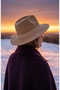 Women's Cashmere Cowboy Hat Wide Brim Fedora Belted Winter Stylish Hat Country Vintage Style Hat - 3