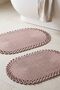 Arlen Jute 2-Piece Bathroom Mat Set (40X60 + 50X80 cm) |   Washable Natural Bath Set - 2