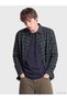 Sparkling Choices from Shining Store Relax Fit Checked Embroidered Men's Lumberjack Shirt