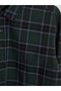 Ozmarka New Season Green Relax Fit Plaid Men's Lumberjack Shirt - 7