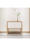 Gold Cabinet Knobs, 4 Pcs Brushed Brass Round Kitchen Cabinet Hardware Pulls Knobs Gold for Dresser - 7