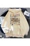 Briar University Off Campus Printed Cotton 3 Thread Threaded Oversize Sweatshirt