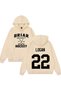 Briar University Off Campus Logan 22 Printed Cotton 3 Thread Threaded Oversize Sweatshirt