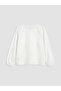 Long Sleeve Scallop Detailed Girls' Shirt - 4