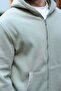 Mint Green Hooded Men's Sweat Cardigan E7219 - 5