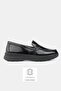 Women's Black Patent Leather Genuine Natural Leather 36-41 Size Orthopedic Sole Loafer Shoes