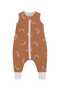 Fiber-Free 1.0 Tog 100% Cotton Double Layer Combed Cotton Girls' and Boys' Sleeping Bag with Booties/ - 3
