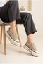 Women's Suede Platform Sole Sneaker Contrast Toe Lace-Up Comfortable Walking and Casual Sports Shoes Thick Sole Sneaker