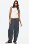 Crinkled satin trousers - 3
