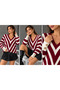 Women's Striped V-Neck Button Detailed Knitwear Sweater - 4