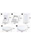 Sn-38125 Magnetic White Drawer Cabinet Lock - 3