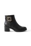 Zrne-B04 High Quality Zippered Black Heeled Boots - 3
