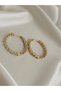 Women's Xuping Stone-Studded Hoop Earrings - 3
