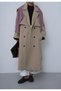 Women's Camel Belted Detailed Long Trench Coat - 4