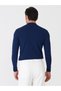 Turtleneck Crepe Fabric Long Sleeve T-Shirt - 6