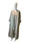 Women's Natural Linen Sleeveless Dress & Silk Blend Tassel Detailed Long Kimono Jacket Set - 6