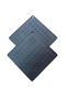 Anthracite Silicone Trivet Set of 2 16 × 16 cm – Square Pot Mat, Jar Lid Grip Pad - 2