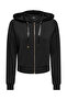 Onlmyra L/S Hoodie Hooded Zipper Black Women's Sweatshirt 15380272