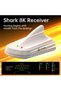 فأرة ألعاب لاسلكية ATTACKSHARK V8 خفيفة الوزن بدقة 8K - باللون الأبيض - 6