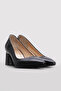Genuine Leather Black Women's Low Heel Shoes 322Za2764 - 4