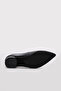 Genuine Leather Black Women's Low Heel Shoes 322Za2764 - 5