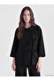 Esvab • Modern & Distinctive Double-Breasted Roba Collar Lace-Up Women's Kimono