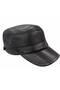 Genuine Leather Castro Model Hat with Earflaps and Fur Inside - 4