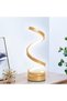 مصباح طاولة LED حلزوني، إضاءة مكتبية قابلة للتعتيم تعمل بـUSB مع 3 درجات حرارة لونية، تصميم ملتوي بسيط