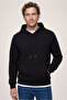 Hooded Regular Fit Cotton Pocket Sweatshirt - 2