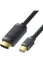 كابل محول من منفذ العرض المصغر إلى HDMI بدقة 4K وتردد 30 هرتز بطول 3 أمتار